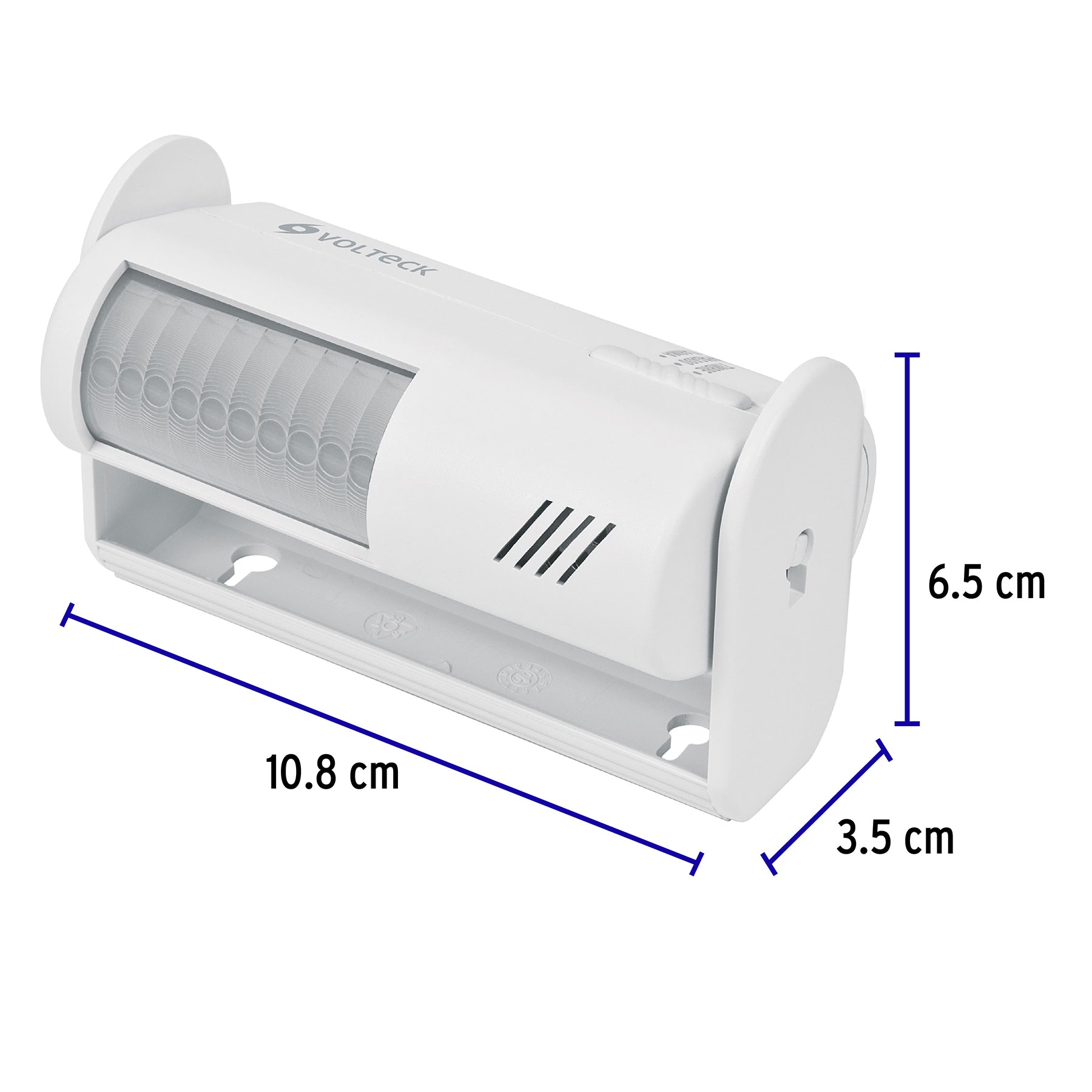 Sensor de movimiento con alarma y timbre, Volteck, 46595