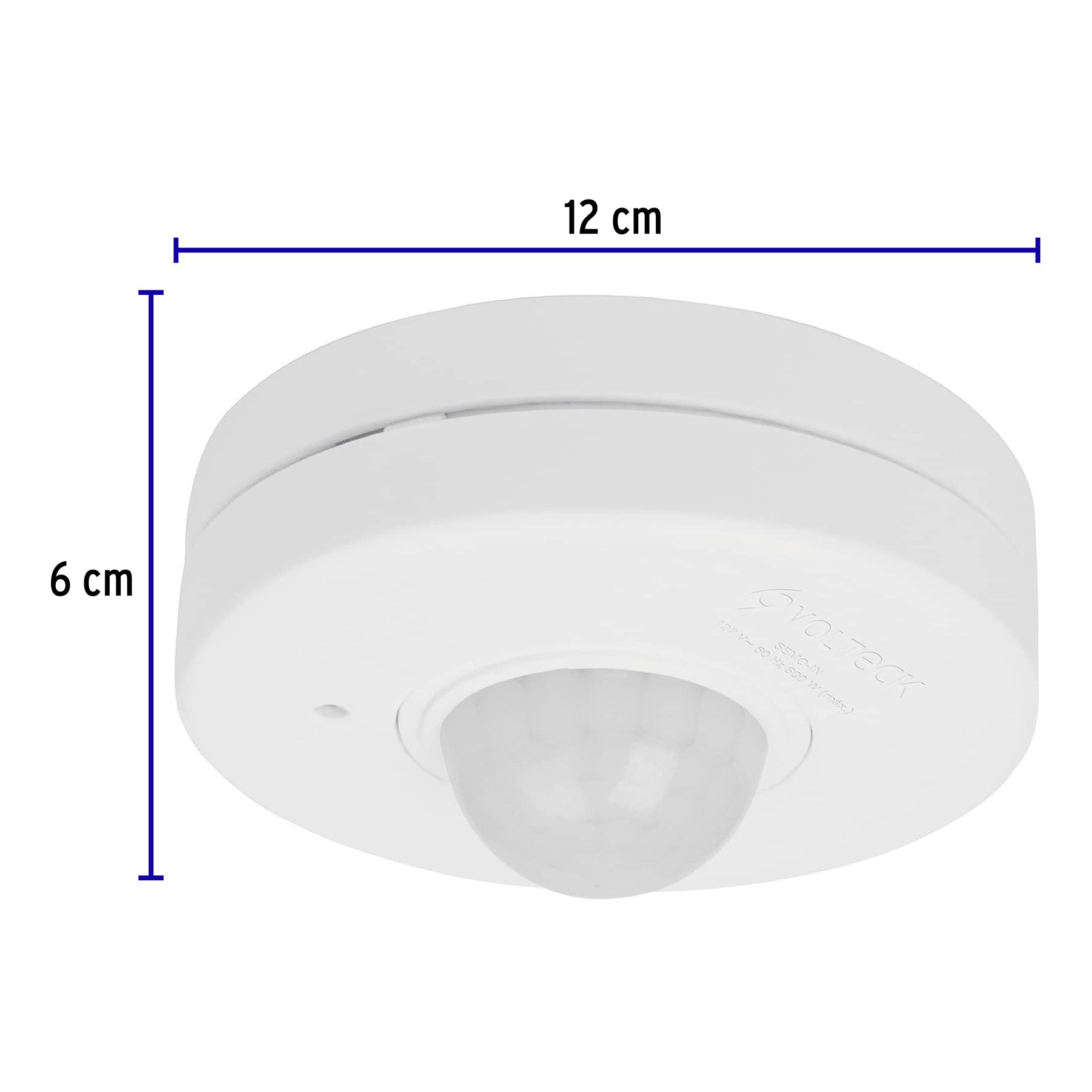 Sensor de movimiento para techo, alcance 10 m, Volteck, 46599