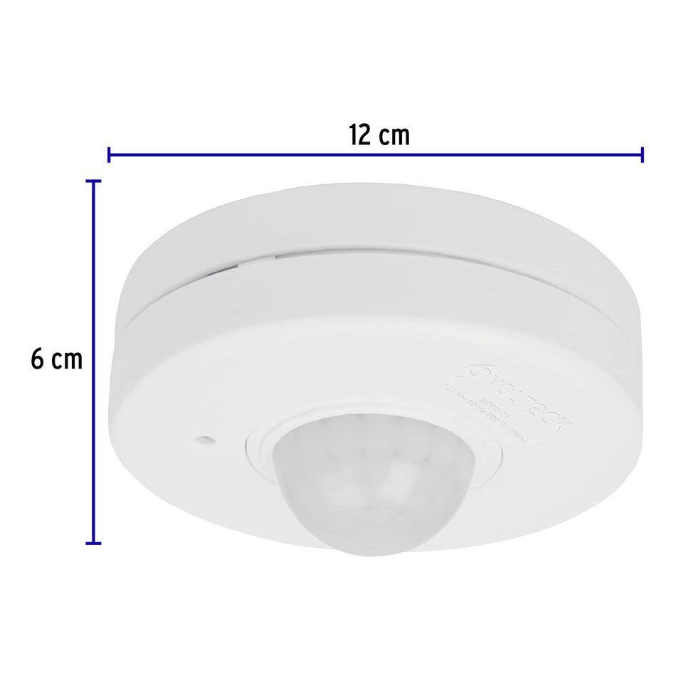 Sensor de movimiento para techo, alcance 10 m, Volteck Caja con 2, 46599