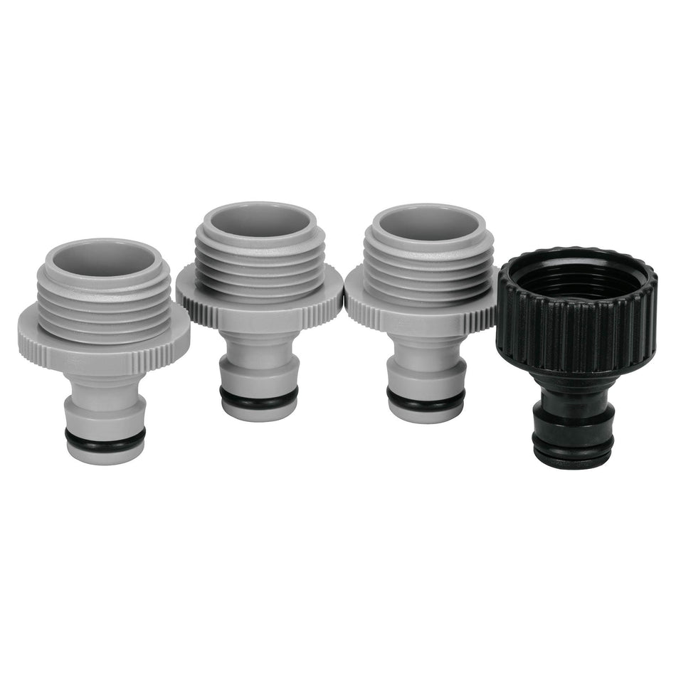 Set de 4 adaptadores para conectores click, Truper Caja con 6, 12730