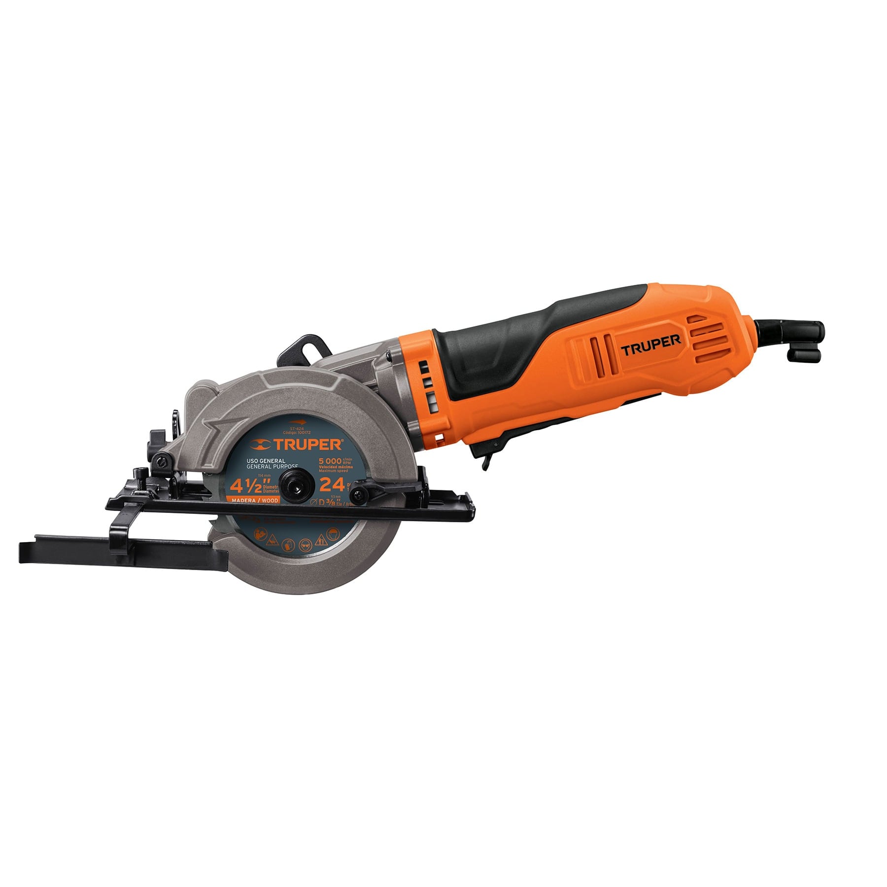 Sierra circular compacta 4-1/2', 750W, TRUPER PRO, 100123