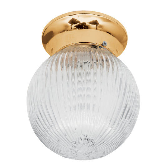 Luminario decorativo 19x16 cm pantalla cristal, sin lámpara, 46628