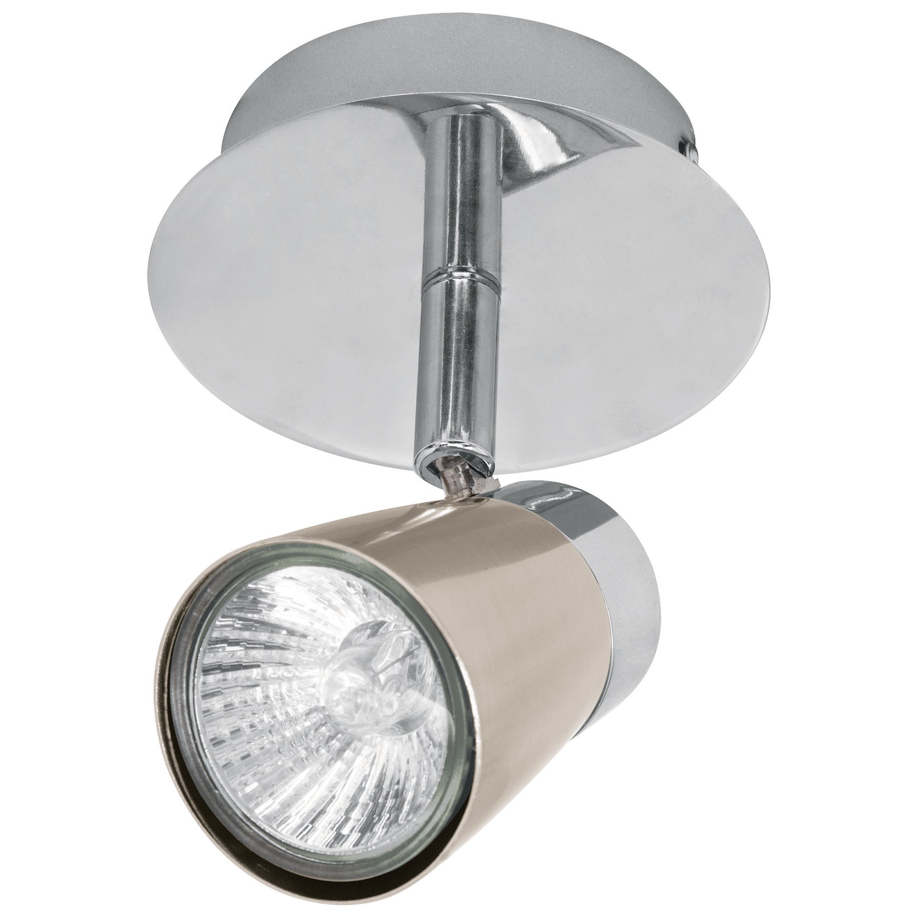 Luminario de sobreponer con 1 spot base GU10, Volteck, 48432