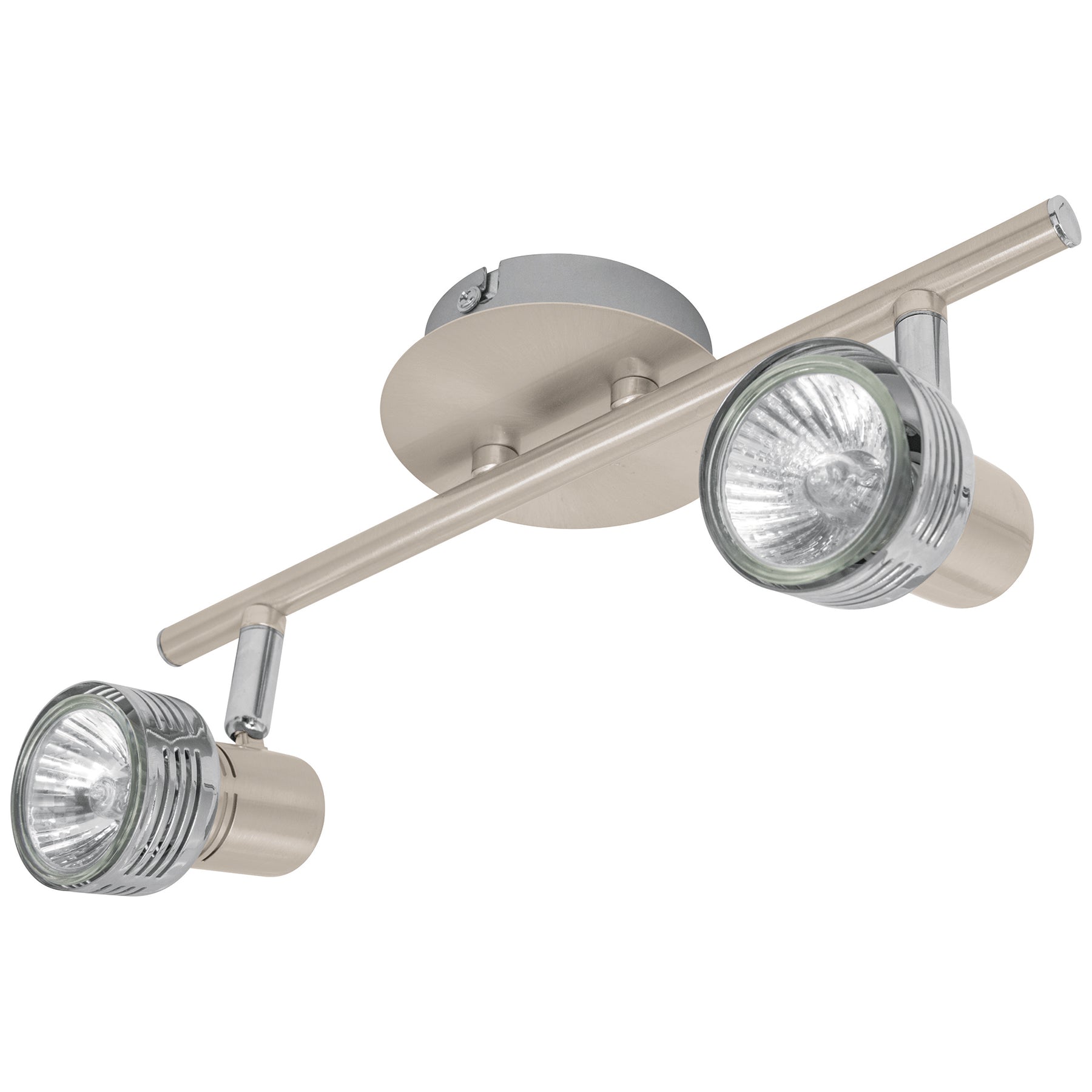 Luminario de sobreponer con 2 spots base GU10, Volteck, 48441