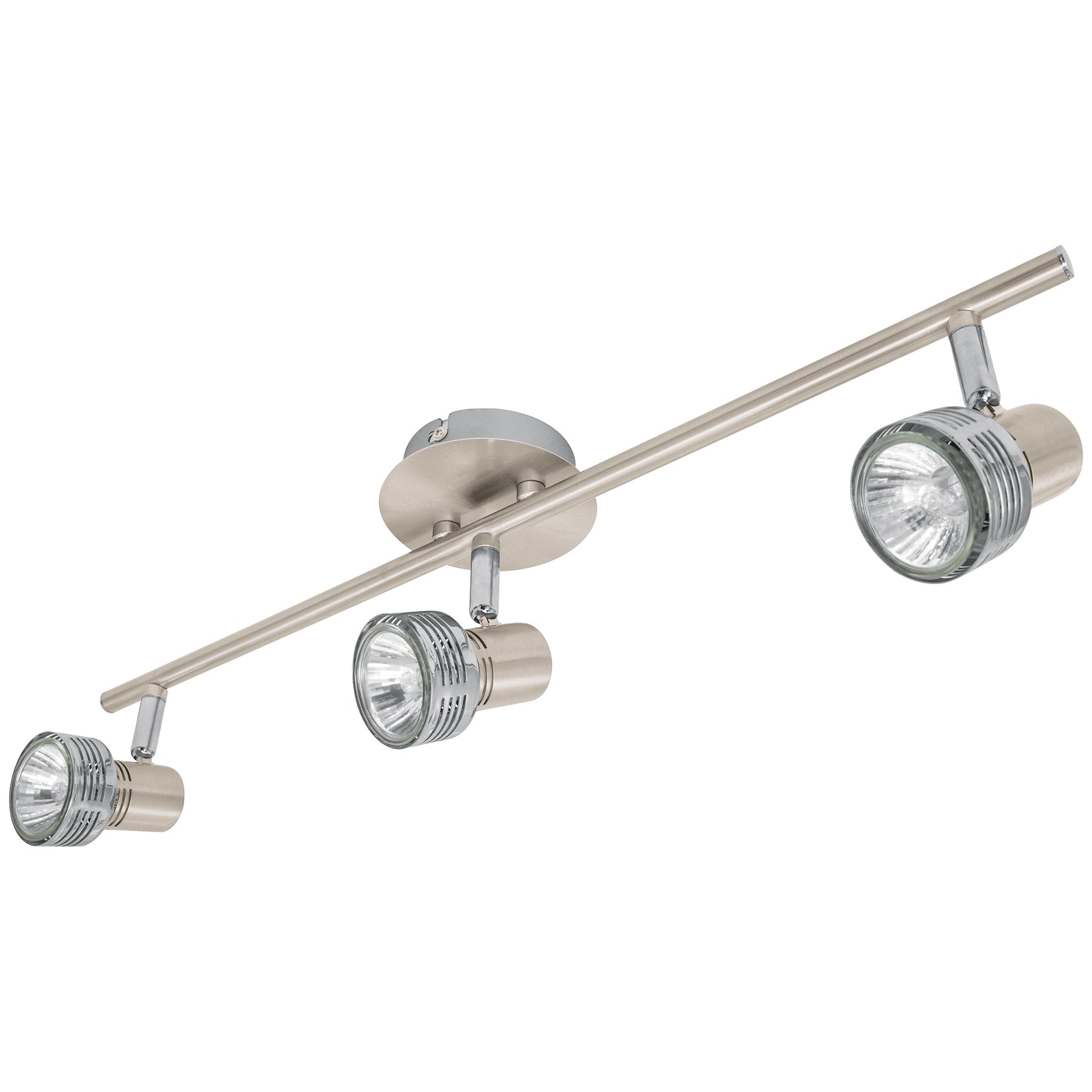 Luminario de sobreponer con 3 spots base GU10, Volteck, 48442