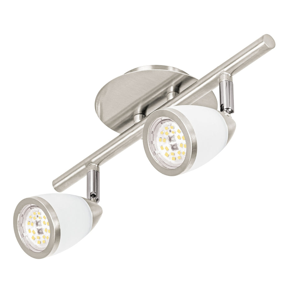 Luminario de sobreponer 2 spots base GU10, Verona, Volteck Caja con 2, 49553