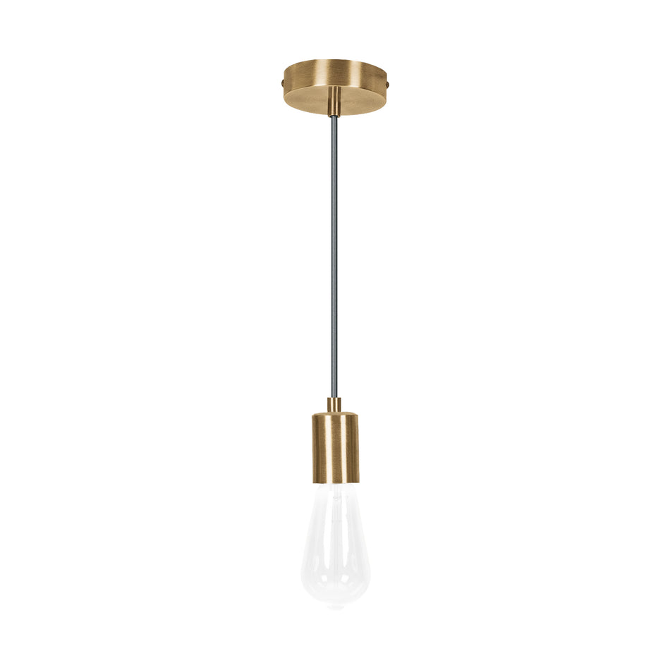 Socket colgante metálico, hierro antiguo, VOLTECK, 45673