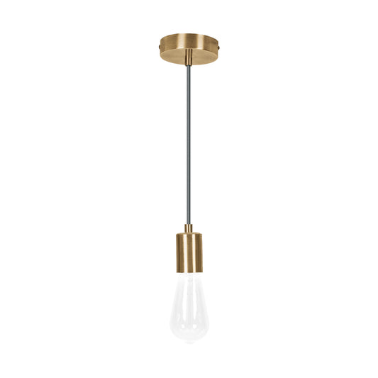Socket colgante metálico, hierro antiguo, VOLTECK, 45673