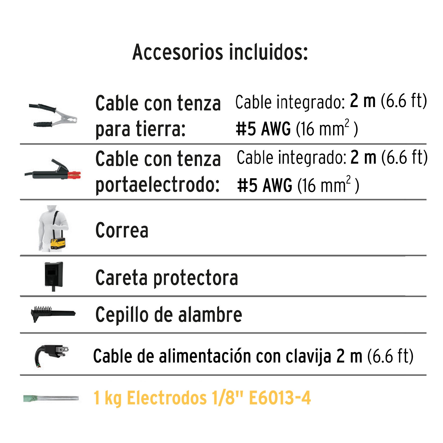 Mini soldadora inversora bi-voltaje 120 A, 127/220V, Pretul, 28156