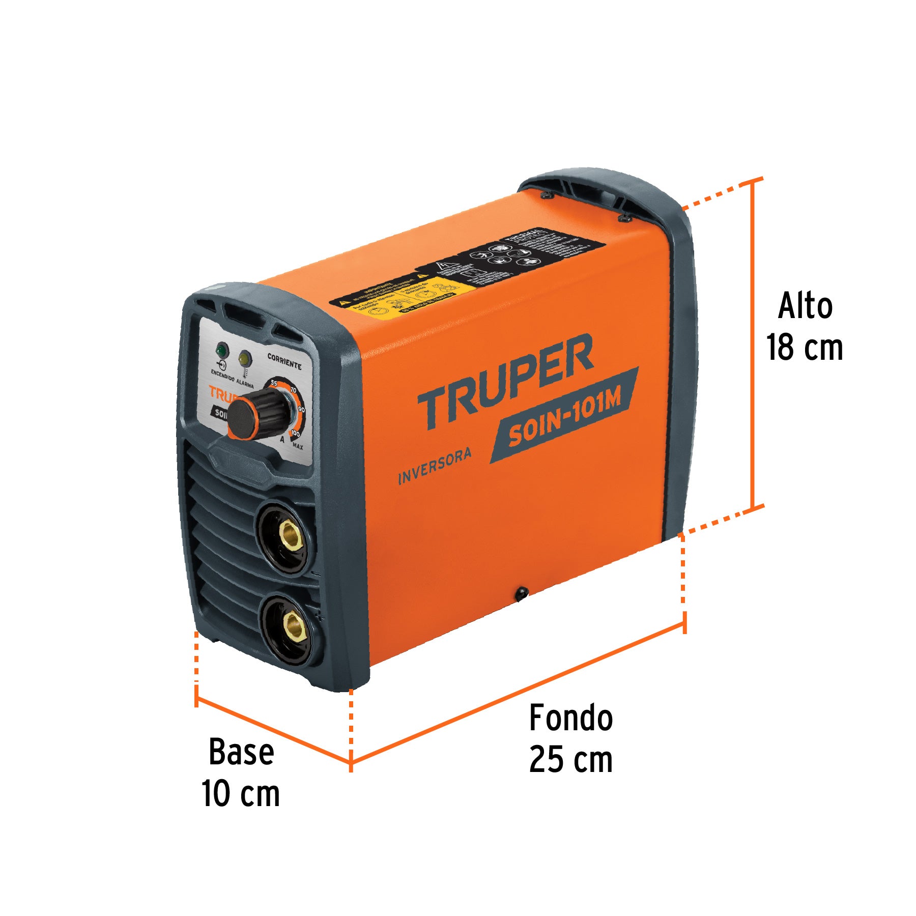 Mini soldadora inversora 100 A, 127 V, Truper, 100900