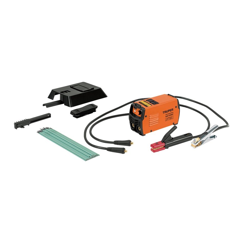 Mini soldadora inversora, 130A, Bi-voltaje 127/220V, TRUPER, 103704