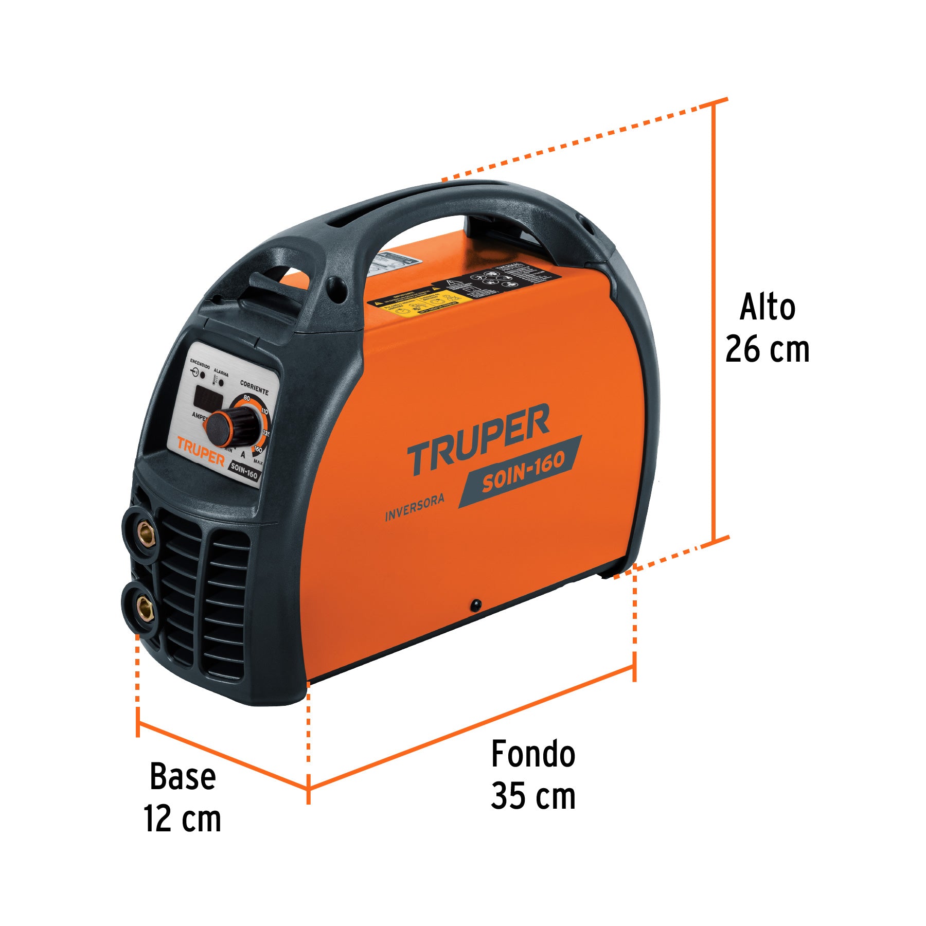 Soldadora inversora 160 A, 220 V, Truper, 13694