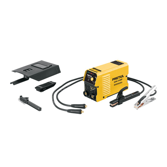 Mini soldadora inversora 100A, Serie 300, 127V, PRETUL, 29017