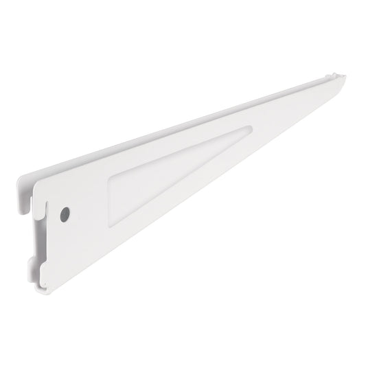 Ménsula plana blanca para cremallera doble, 32cm, Fiero Caja con 10, 47715