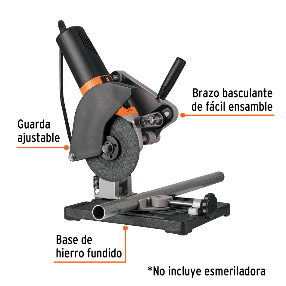 Soporte para esmeriladora angular de 4 1/2', Truper, 102273