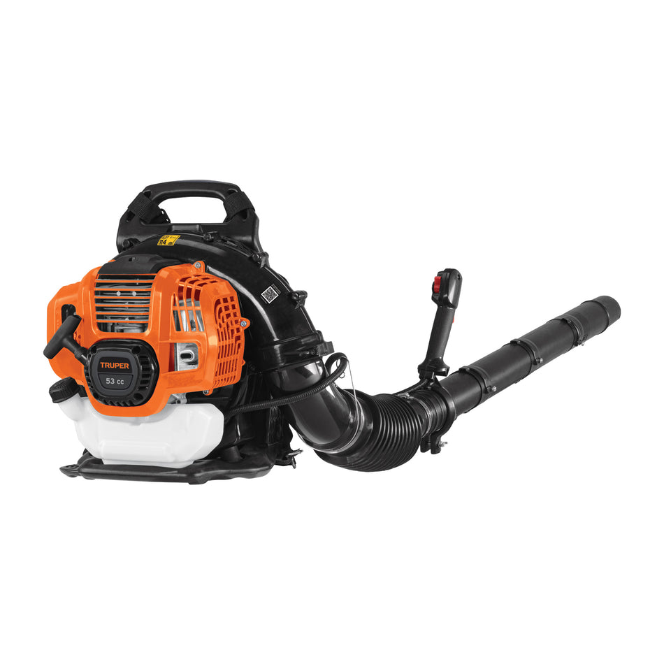 Sopladora con motor de 53cc a gasolina, tipo mochila, Truper, 102970