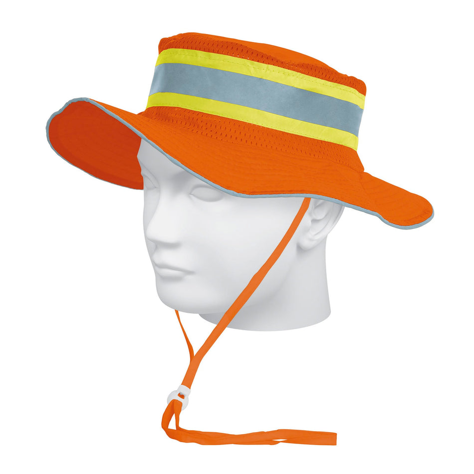 Sombrero naranja alta visibilidad con reflejante, Truper Caja con 5, 14009