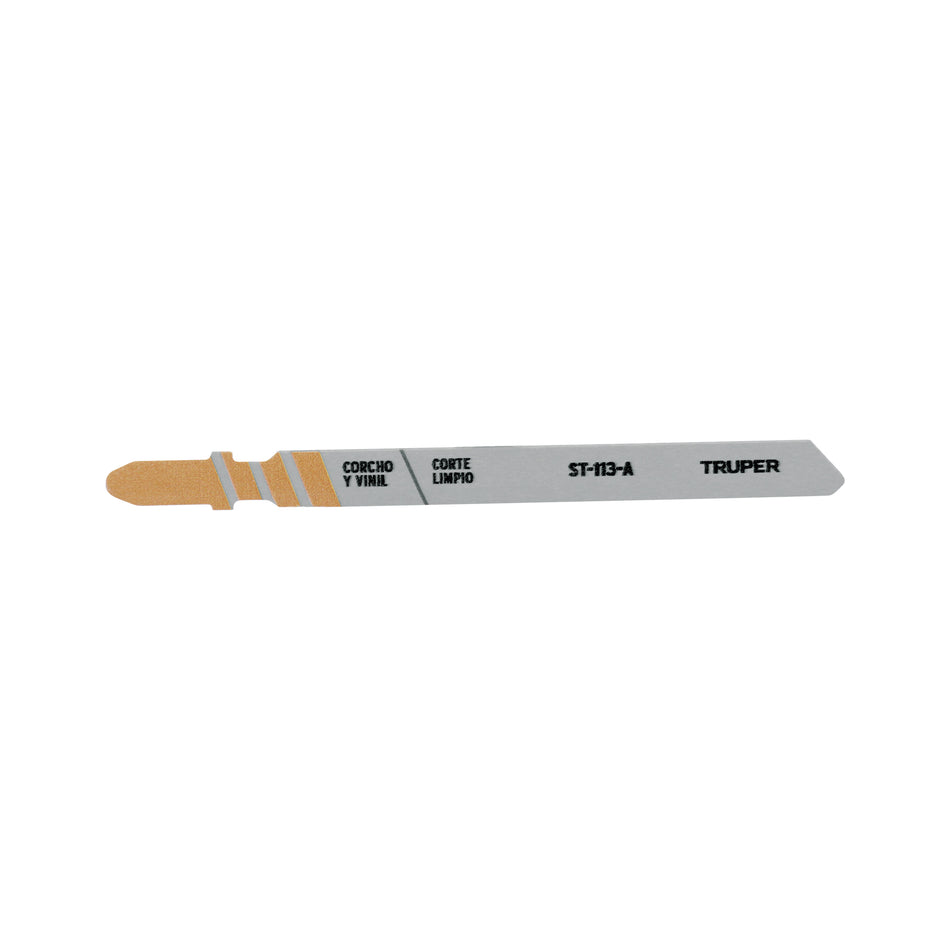 Blíster 5 seguetas T, cuchilla HCS, para material suave Caja con 10, 103070