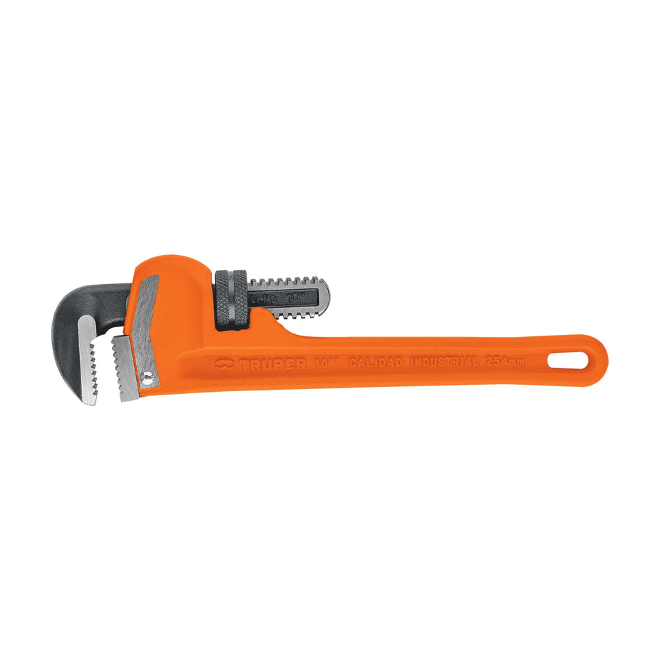 Llave stilson 10' cuerpo robusto de hierro dúctil, Truper Caja con 3, 15836