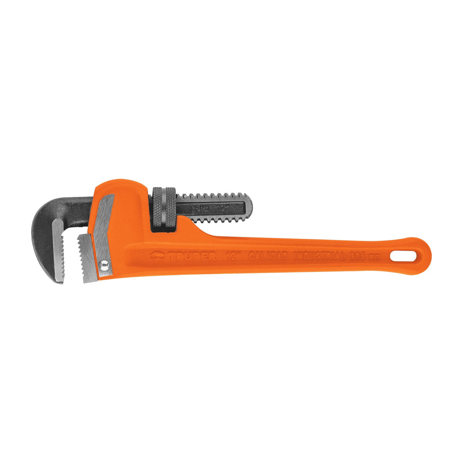 Llave stilson 12' cuerpo robusto de hierro dúctil, Truper Caja con 3, 15837