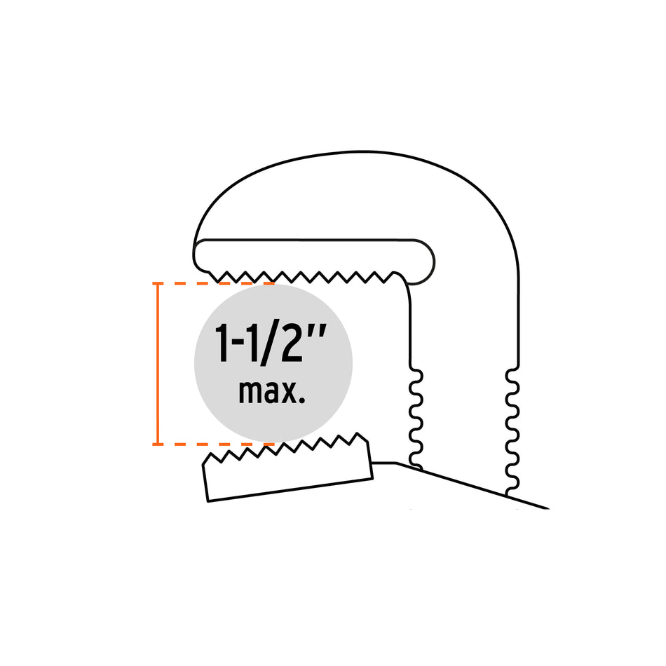 Llave stilson 14' cuerpo de aluminio, Truper, 15844