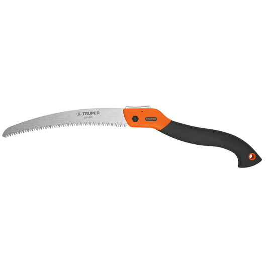 Serrucho plegable 10' hoja curva 5 DPP mango plástico,Truper Caja con 4, 100198