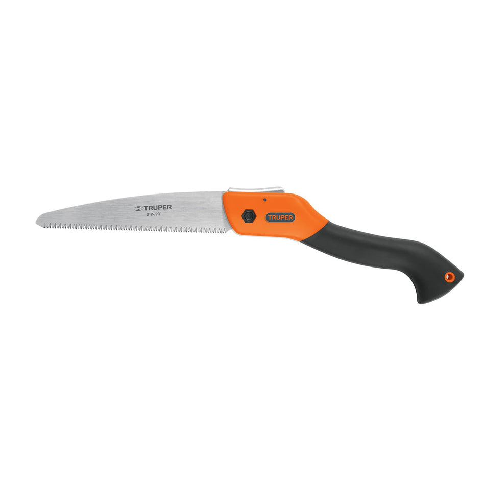 Serrucho plegable 7' hoja recta 11 DPP mango plástico,Truper Caja con 4, 100197