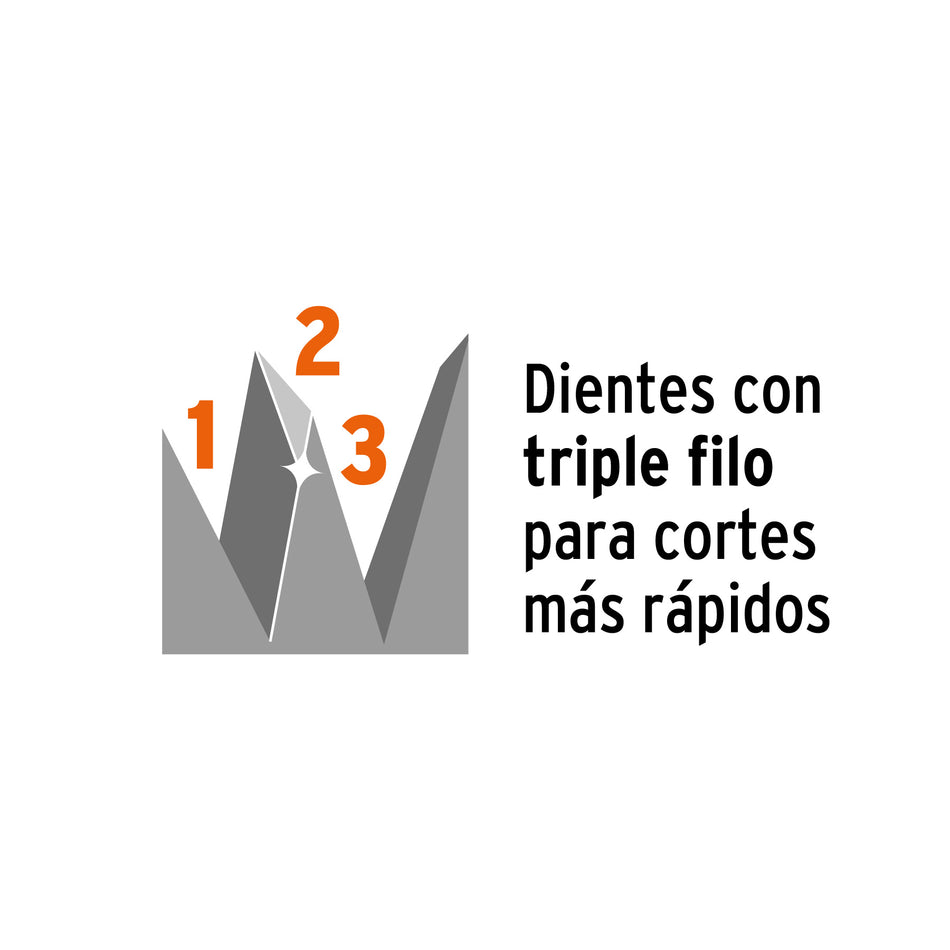 Serrucho Rapid 20', 7 DPP, mango Comfort grip, Truper Caja con 3, 101869