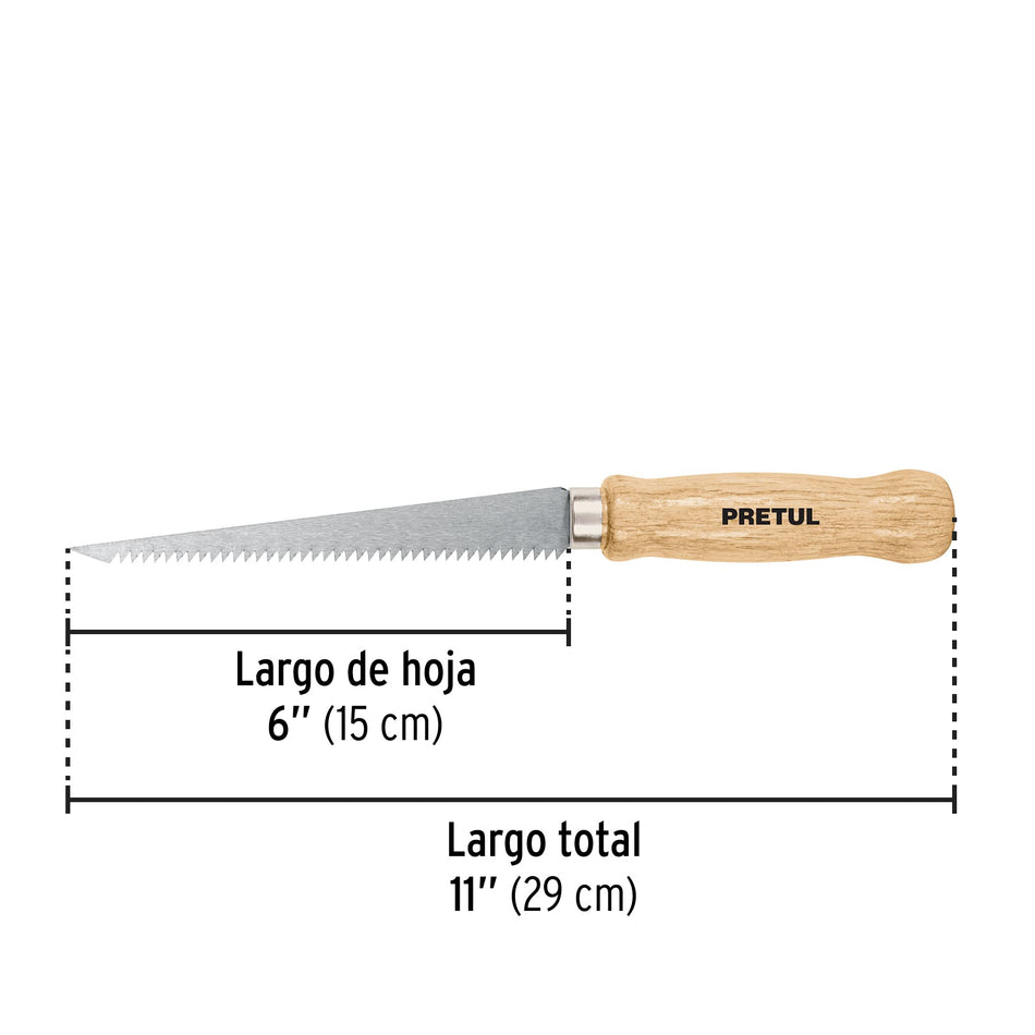 Serrucho de 6' para plafón y muros de yeso, Pretul Caja con 6, 22934