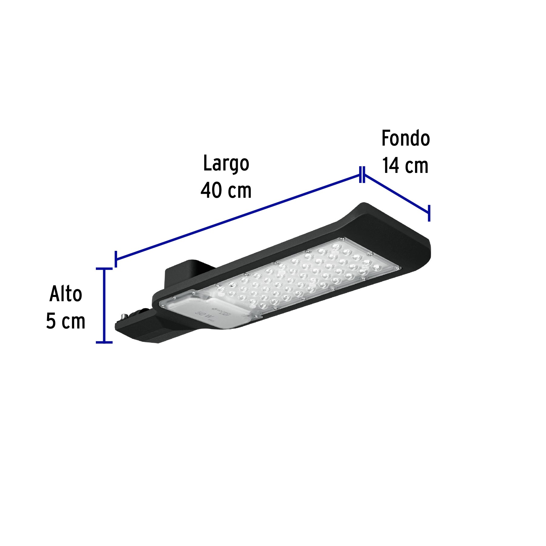 Luminario suburbano plano de LED 50 W alta intensidad, 46258