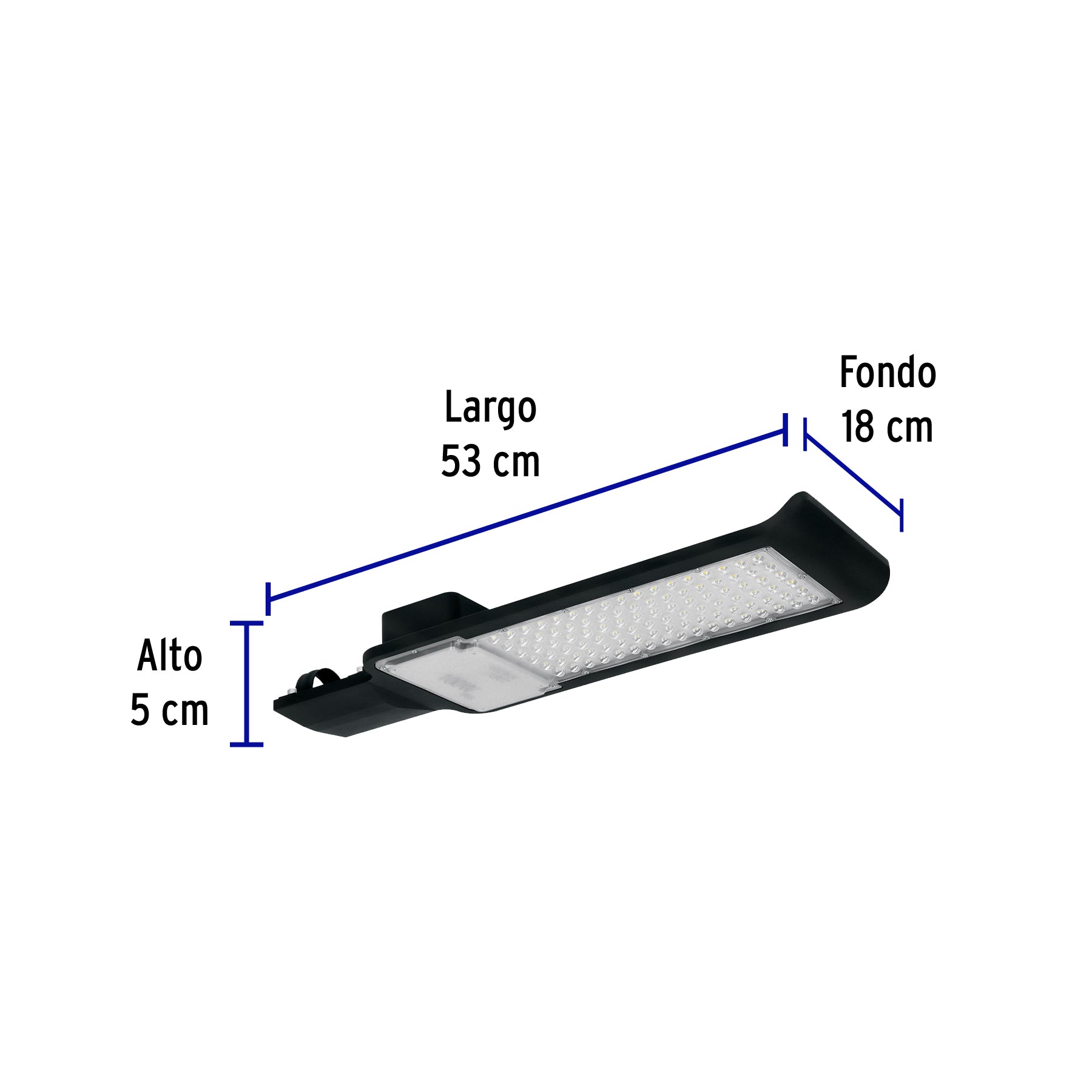 Luminario suburbano plano de LED 100 W alta intensidad, 46259