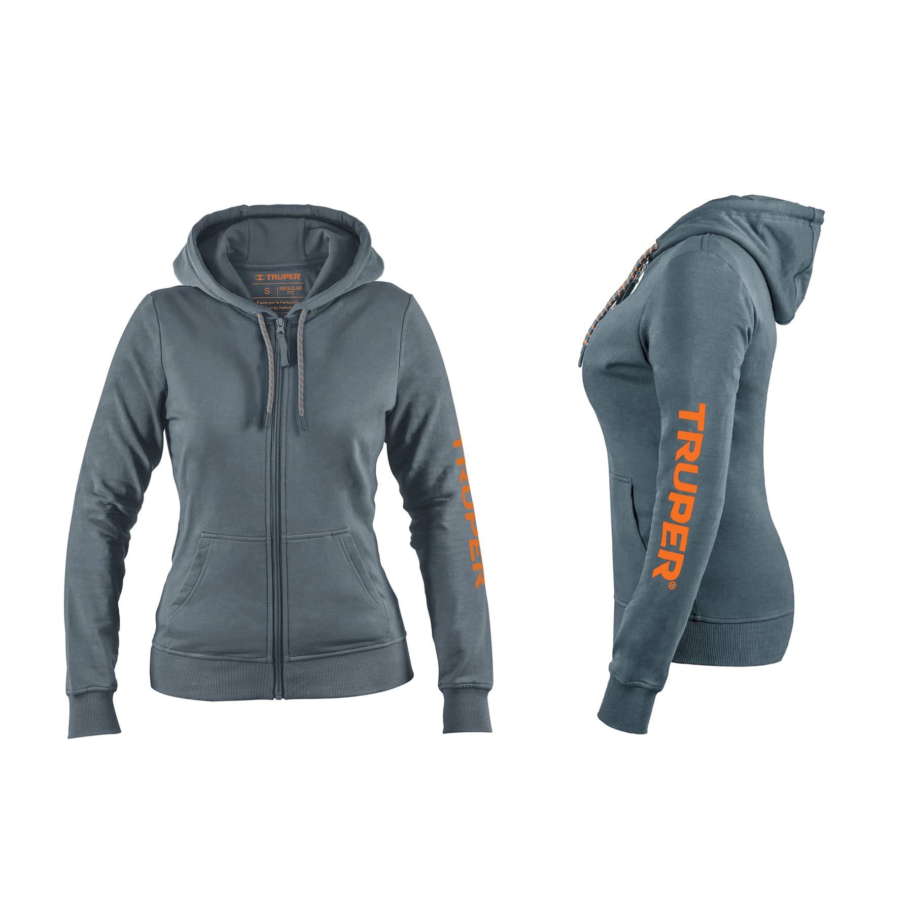 Sudadera gris para dama, talla EG, Truper, 65038