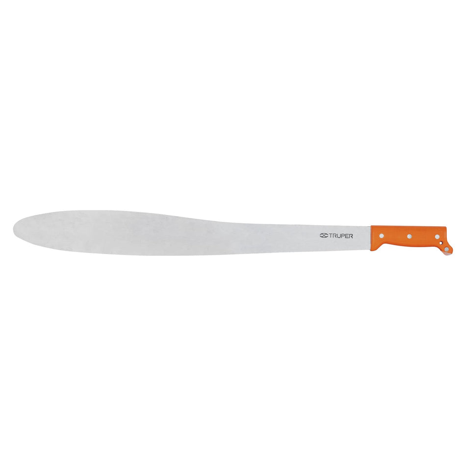 Machete Caguayano 24' cacha naranja remachada, Truper Caja con 4, 15873
