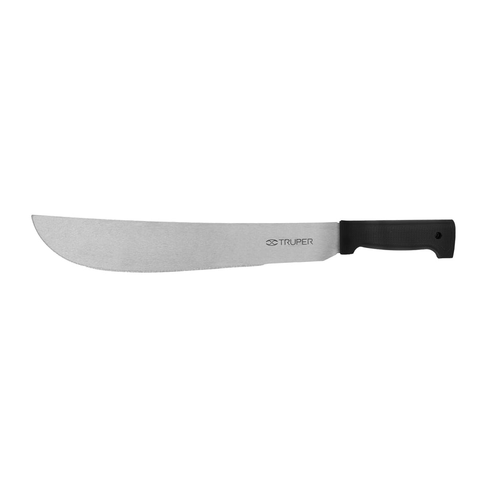 Machete estándar 14' cacha negra inyectada, Truper Caja con 4, 15863