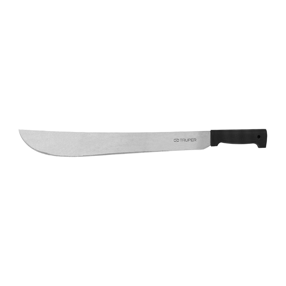 Machete estándar 18' cacha negra inyectada, Truper Caja con 4, 15865