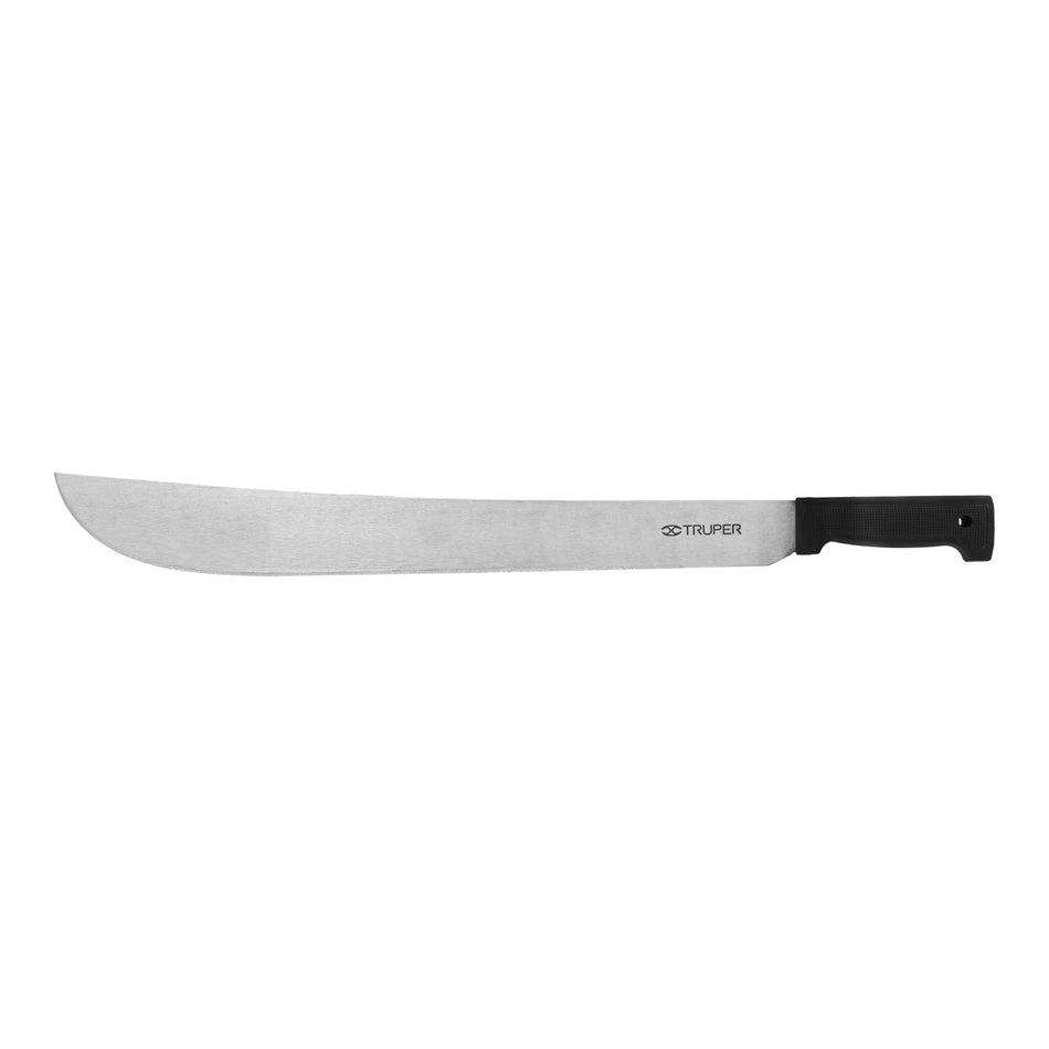 Machete estándar 20' cacha negra inyectada, Truper Caja con 4, 15866