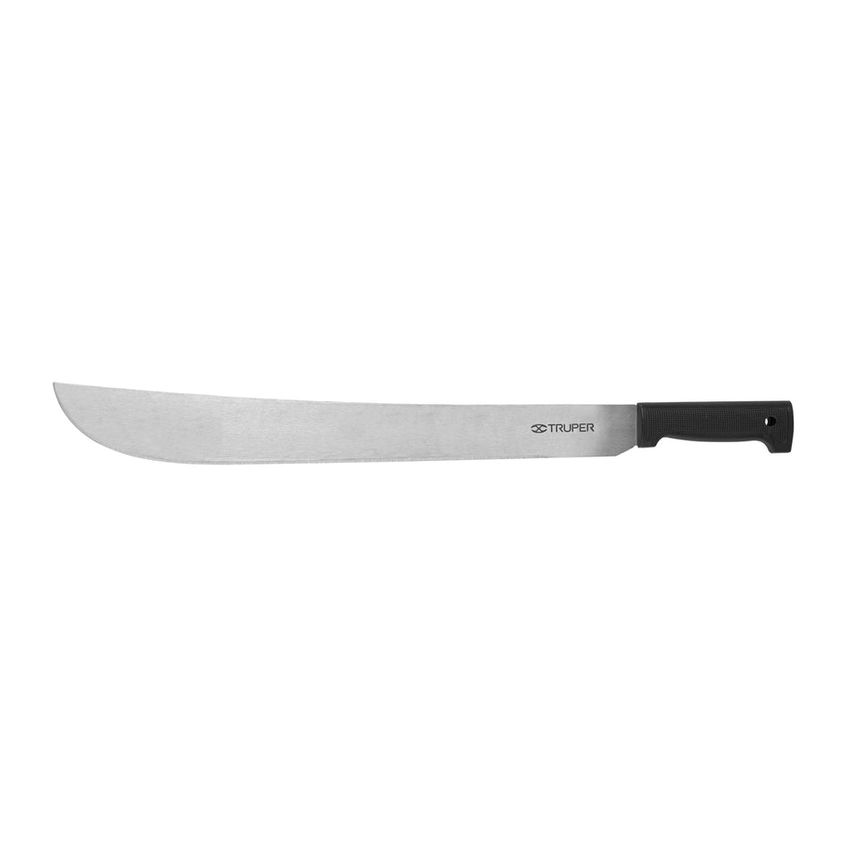 Machete estándar 22' cacha negra inyectada, Truper Caja con 4, 15867