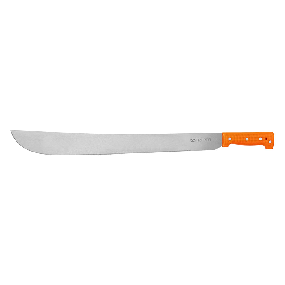 Machete estándar 22' cacha naranja remachada, Truper Caja con 4, 15887