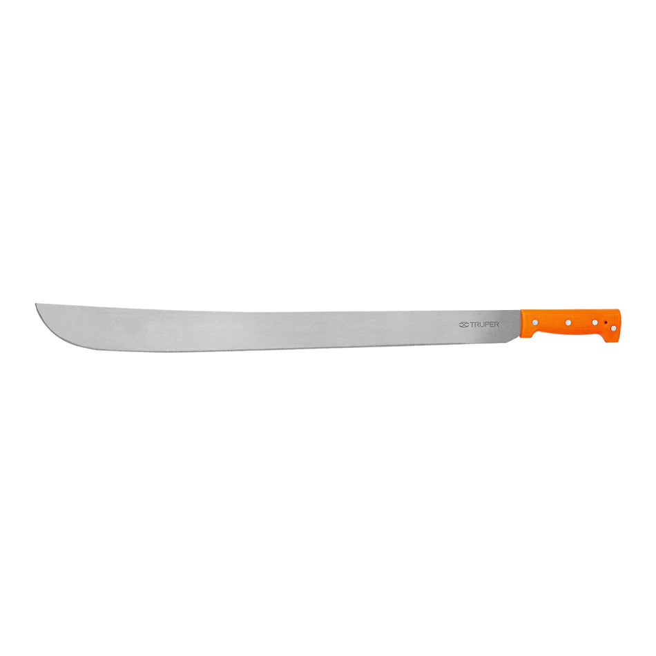 Machete estándar 26' cacha naranja remachada, Truper Caja con 4, 15889
