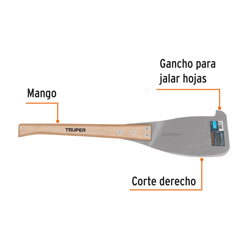 Machete huixtla corte izquierdo, largo 25', Truper Caja con 3, 11639