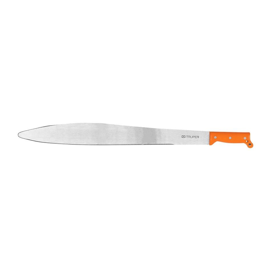 Machete acapulqueño de 24' cacha naranja, Truper Caja con 4, 15881