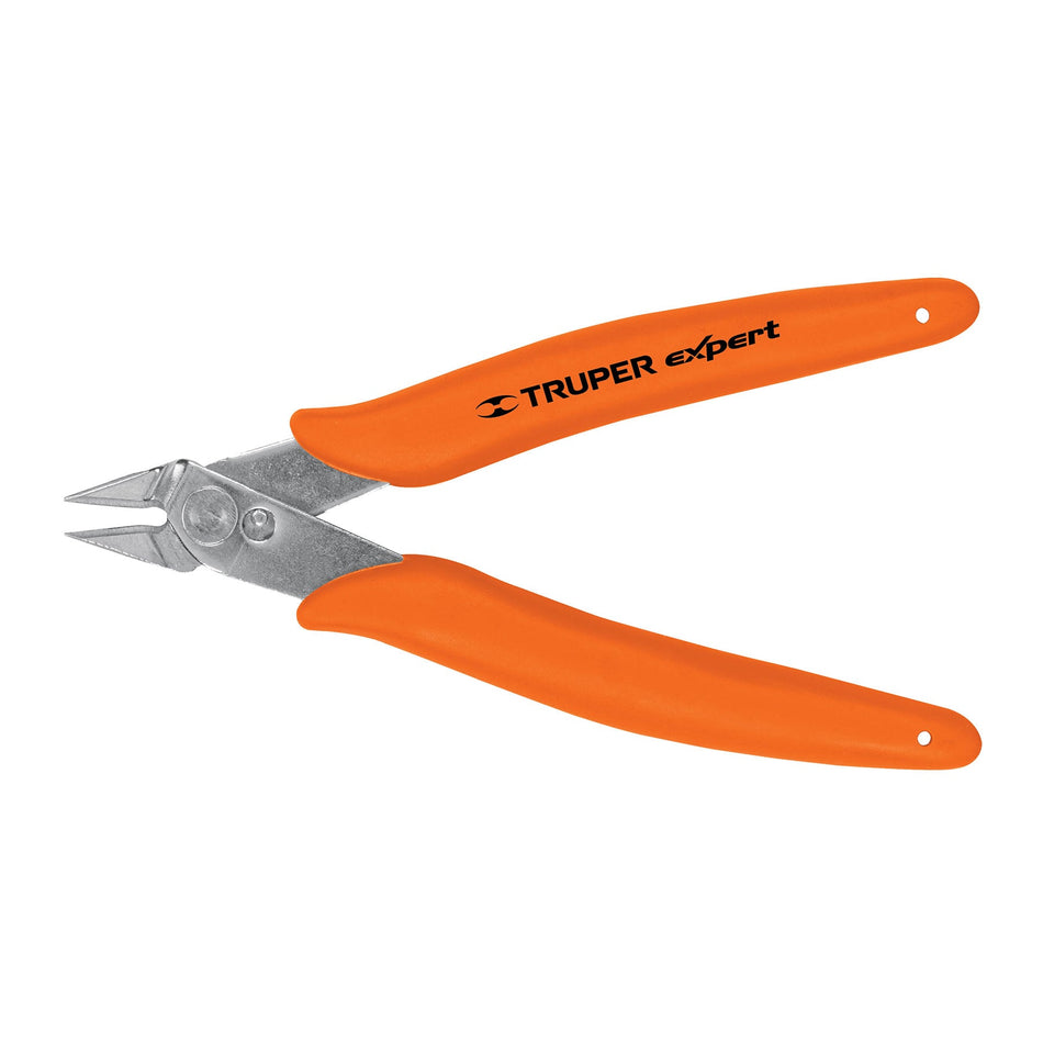 Pinza 5' de corte para electrónica, Truper Expert Caja con 6, 100662