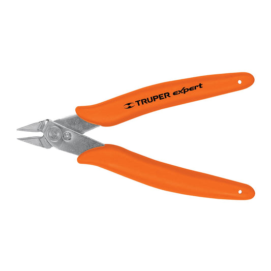 Pinza 5' de corte para electrónica, Truper Expert Caja con 6, 100662