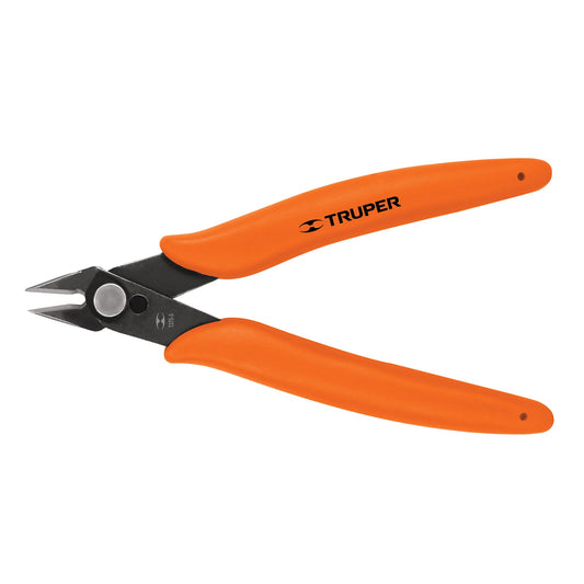 Pinza 5' de corte para electrónica, Truper Caja con 6, 17314