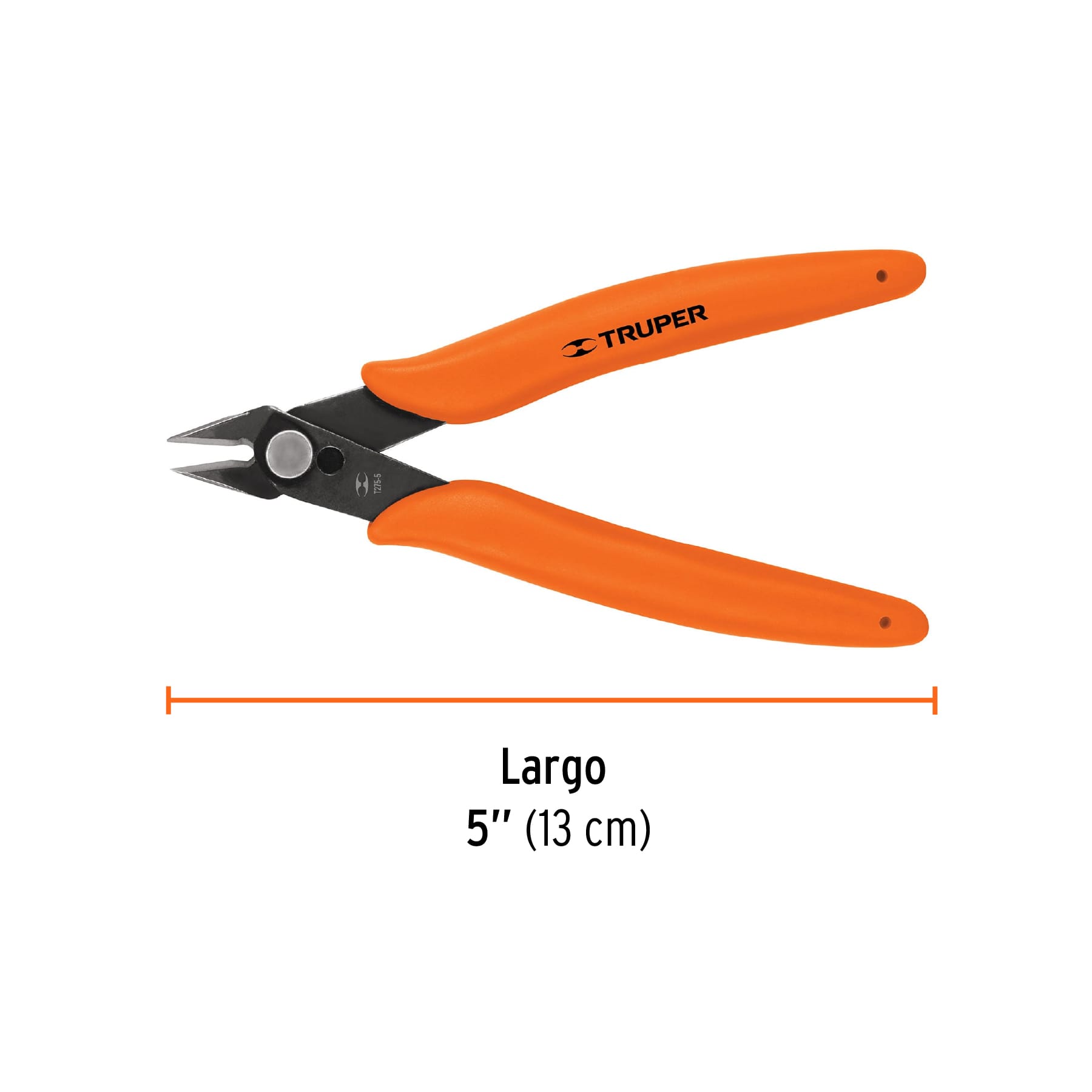 Pinza 5' de corte para electrónica, Truper, 17314