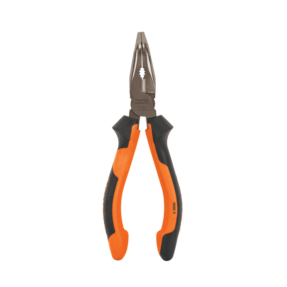 Pinza punta curva 6' mango Comfort Grip, Truper Expert Caja con 6, 17337