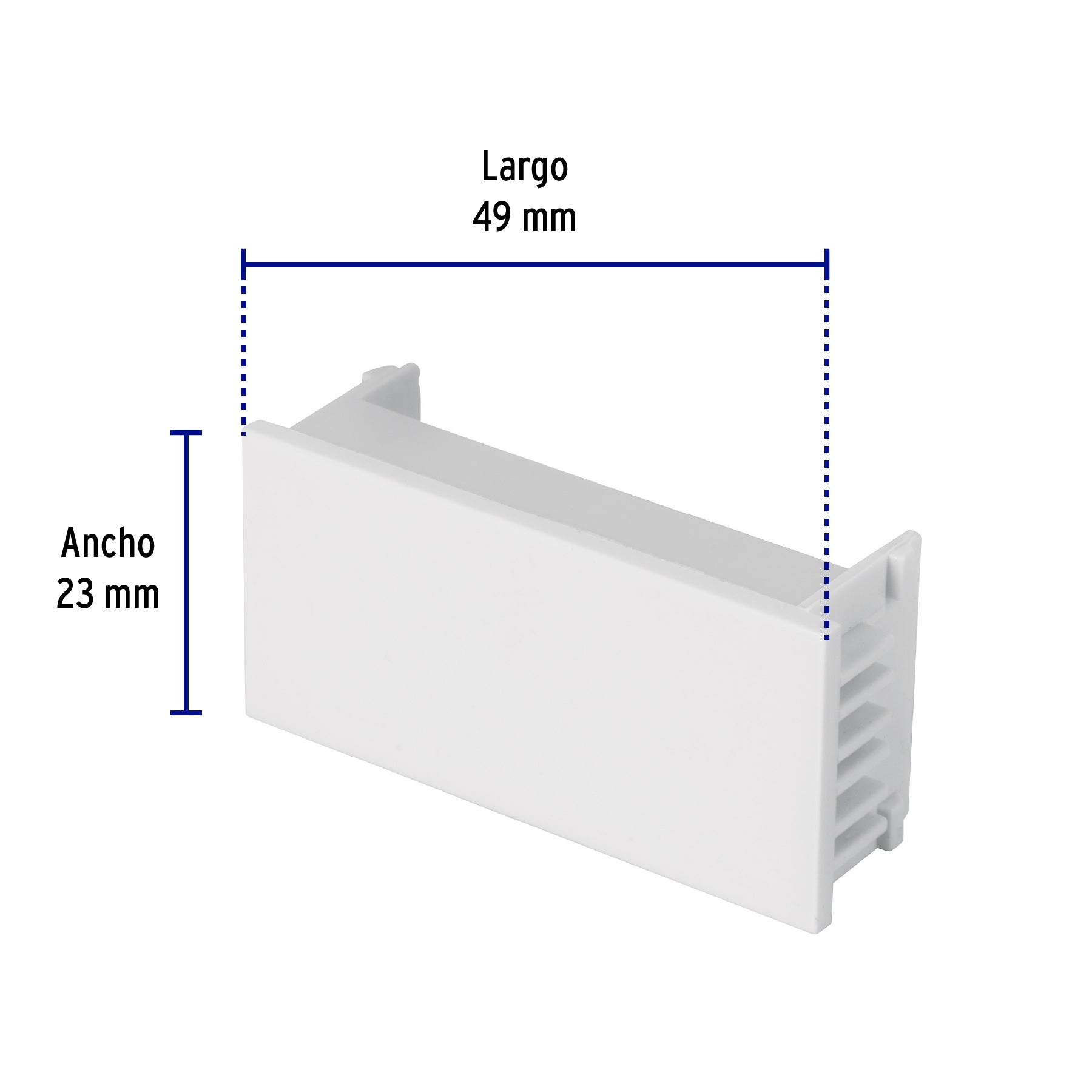 Tapón ciego, 1 módulo, línea Española, color blanco, Volteck, 47058