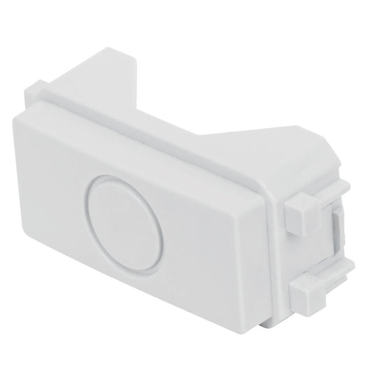 Módulo (tapón) ciego, línea Italiana, color blanco, Volteck Caja con 12, 46140