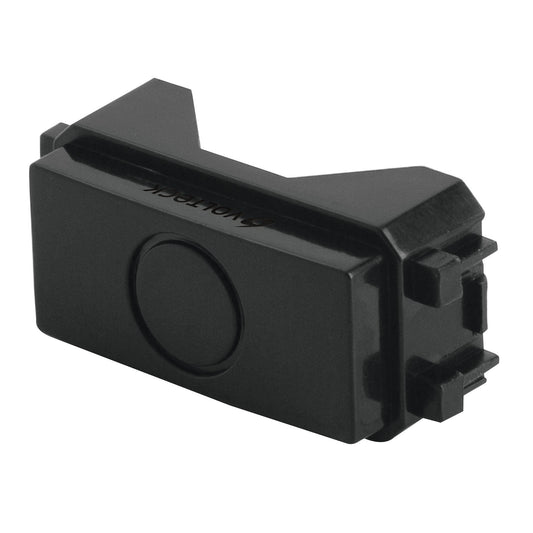 Módulo (tapón) ciego, línea Italiana, color negro, Volteck Caja con 12, 47604
