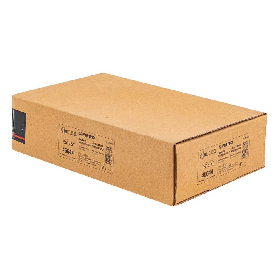 taquetes arpón de 3/8' x 5', Fiero Caja con 50, 46644